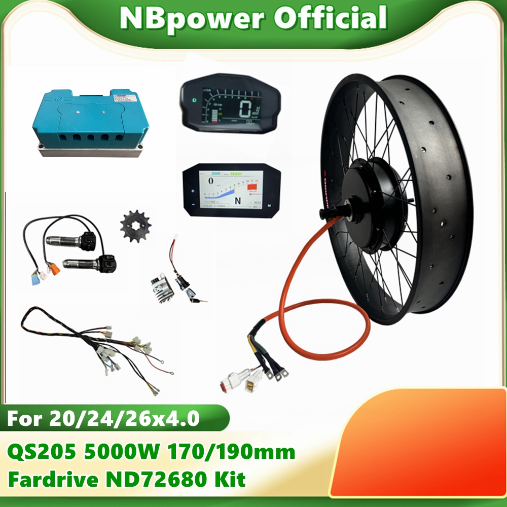 NBpower QS205 72V 5000W 170/19 - 5000W Hub Motor Kit 72V บทวิจารณ์และราคา