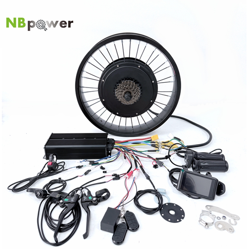 ชุดแปลงมอเตอร์ไฟฟ้าสำหรับจักรย - 5000W Hub Motor Kit 72V บทวิจารณ์และราคา